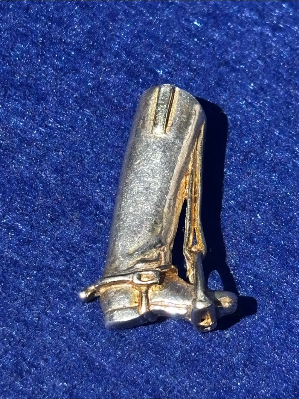 Silver Cowboy Boot Pendant Vintage Western Jewelry